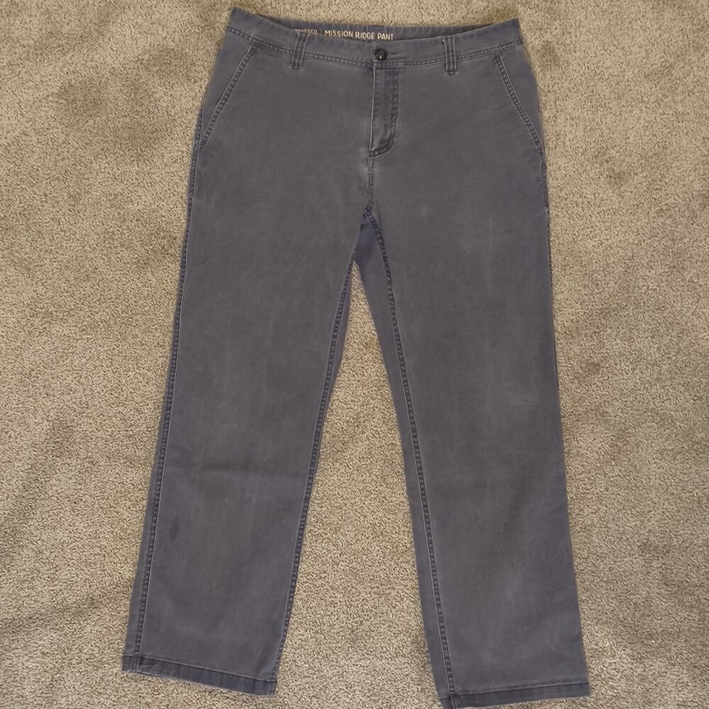 Toad&Co Men's Ridge Chino Pants, Blue, 34x30